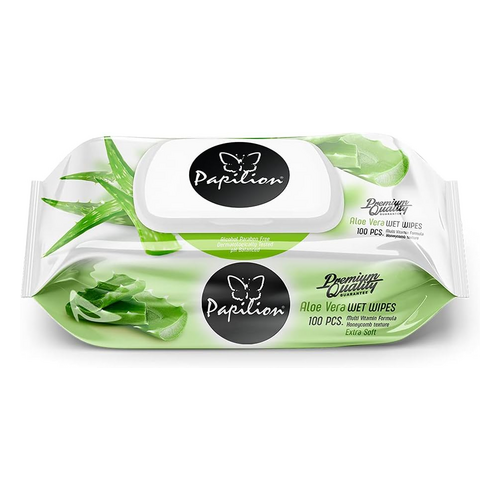 Papilion Aloe Vera Islak Mendil, 100 Yaprak - Papilion ürünü