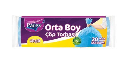 Parex Güçlü Çöp Torbası Orta Boy 20 Adet