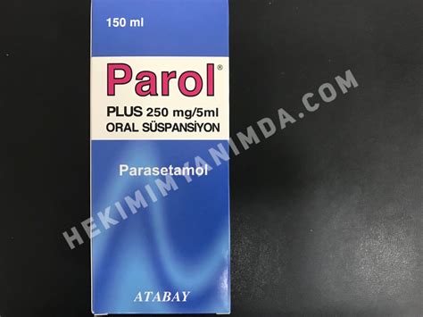 Atabay İlaç Parol Plus Şurup 250 mg/5 ml 150 ml