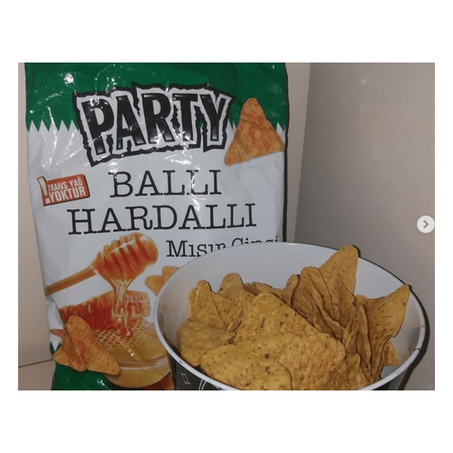 Party Bal ve Hardal Aromalı Mısır Cipsi - Party ürünü