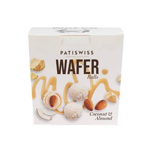 Patiswiss Hindistan Cevizli Bademli Wafer Balls (150 g)