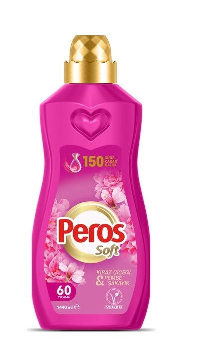 Peros Konsantre Yumuşatıcı Kiraz Çiçeği ve Pembe Şakayık1440 Ml