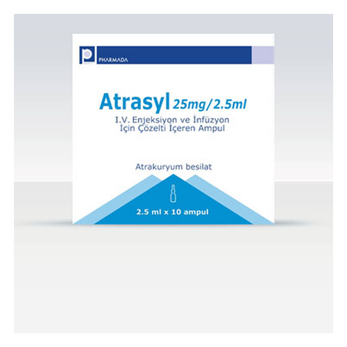 Pharmada İlaç Atrasyl 25 mg/2.5 ml 10 Ampül - Pharmada İlaç ürünü