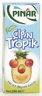Pınar Çılgın Tropik Ananas ve Mango Aromalı Karışık Meyveli İçecek 200 ml