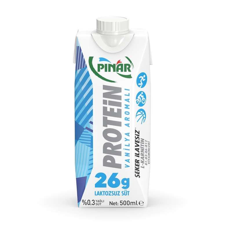 Pınar Protein Süt Vanilya Aromalı 500 Ml