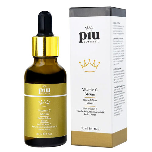 Piu Cosmetic C Vitaminli Aydınlatıcı Parlaklık Veren Serum 30 ml - Piu Cosmetic ürünü