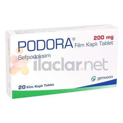 Genveon İlaç Podora 200 mg 10 Tablet - Genveon İlaç ürünü