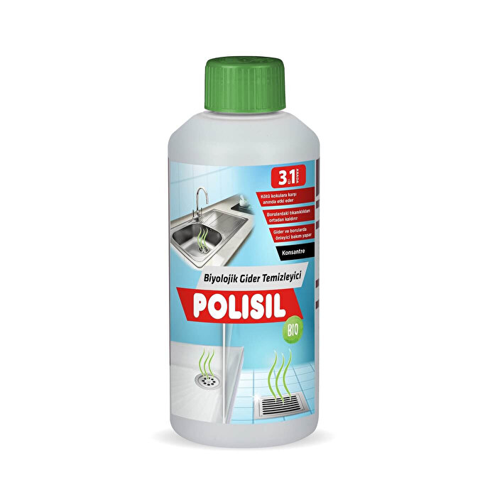 Polisil Bio Biyolojik Gider Temizleyici Koku Önleyici 500 ml - Polisil ürünü