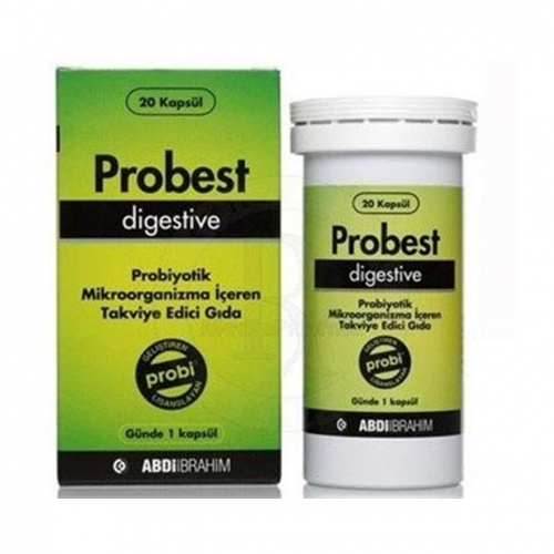 Probest Digestive Probiyotik Takviye Edici Gıda 20 Kapsül