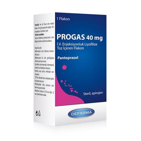 Defarma İlaç Progas 40 mg 1 Flakon - Defarma İlaç ürünü