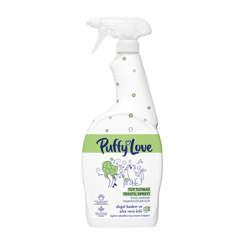 Puffy Love Hayvan Dostu Tüy Tutmaz Tekstil Spreyi (750 ml)