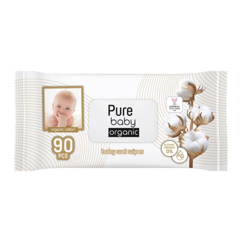 Pure Baby - Organic Baby Wet Wipes - 90pcs - Pure Baby ürünü