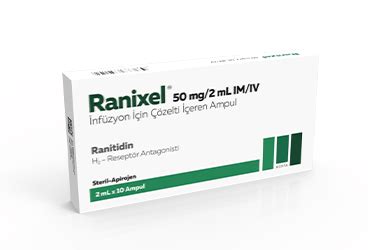 Menta Pharma Ranixel 50 mg/2 ml IM-IV 10 Ampül - Menta Pharma ürünü