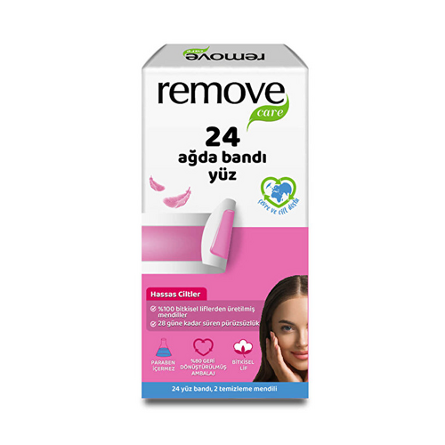 Remove Care Hassas Ciltler Sir Ağda Bant 24'lü