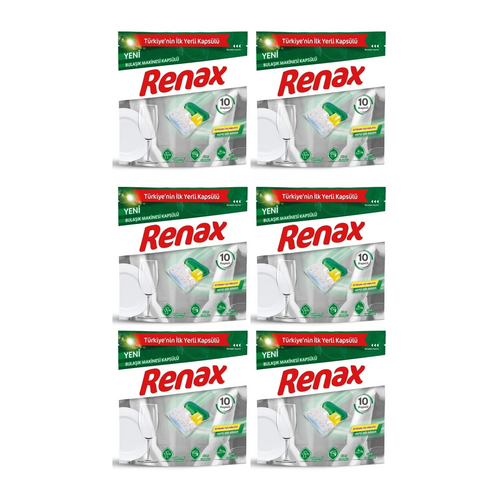 RENAX Bulaşık Makinesi Kapsülü Hepsi Bir Arada 10 Lu - Renax ürünü
