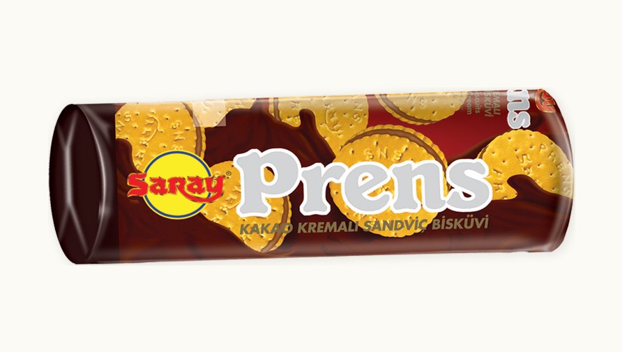 Saray Bisküvi - Prens Kakao Kremalı Sandviç Bisküvi