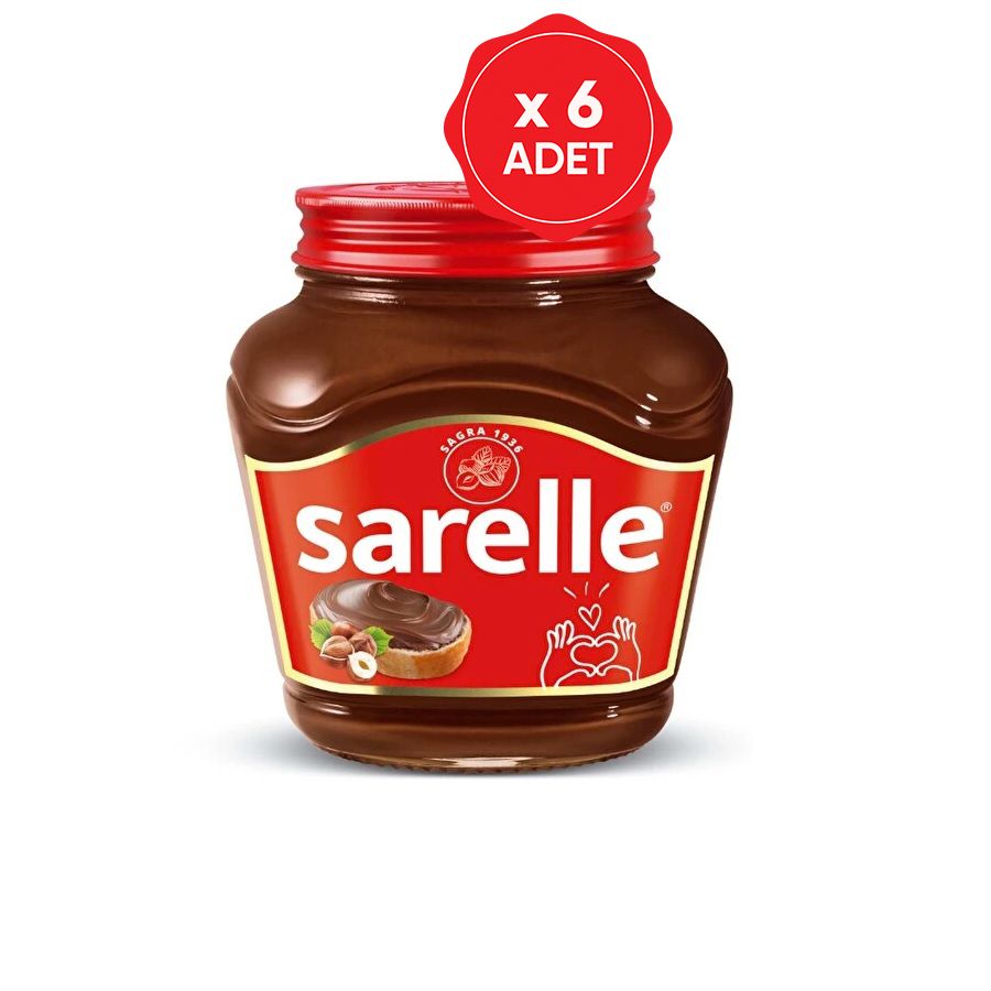 Sarelle Kakaolu Fındık Ezmesi 700 Gr x 6 Adet