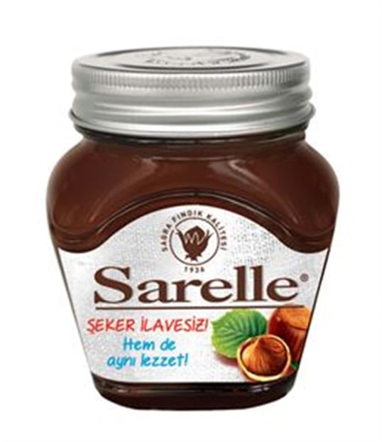 Sarelle Şekersiz Kakaolu Fındık Kreması 350 Gr