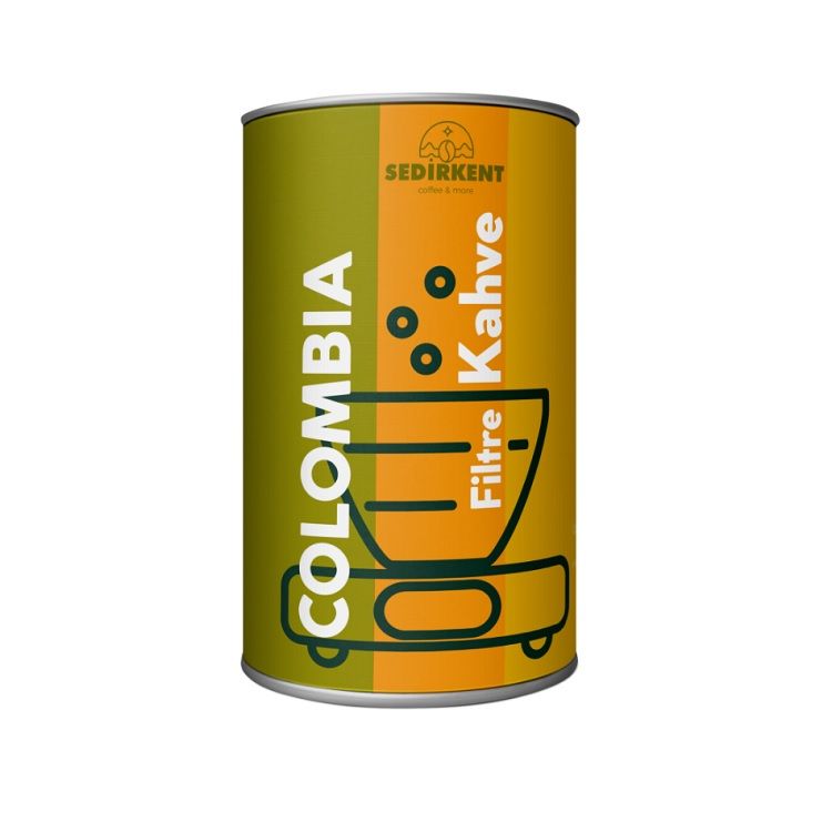 Sedirkent Colombia Filtre Kahve Metal Kutu 250 Gr - Sedirkent ürünü