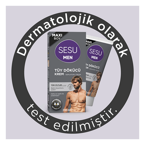 Sesu Men Tüy Dökücü Krem Tüm Ciltler 200 ml