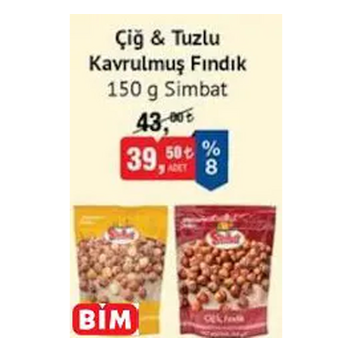 Simbat Kavrulmuş Fındık İci