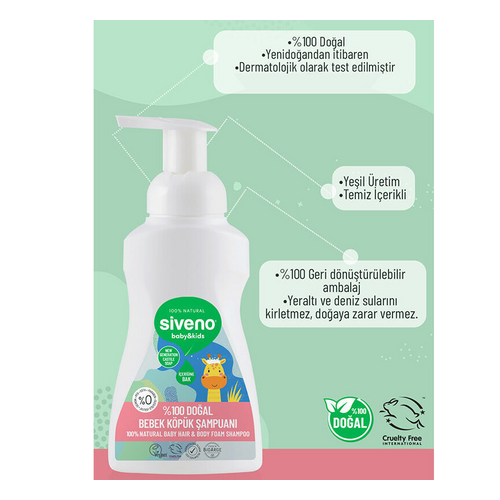 Siveno Doğal Bebek Köpük Şampuan 250 ml - Siveno ürünü