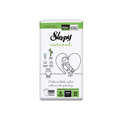 Sleepy Natural Külot Bez XL 6 Beden (32 Adet)