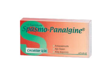 Atabay İlaç Spasmo Panalgine Fitil 125 mg 10 Supozituar