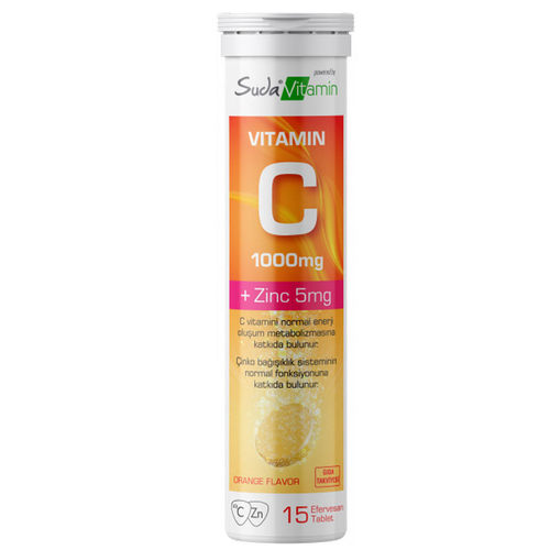 Suda Vitamin Vitamin C Orange 15 Efervesan Tablet