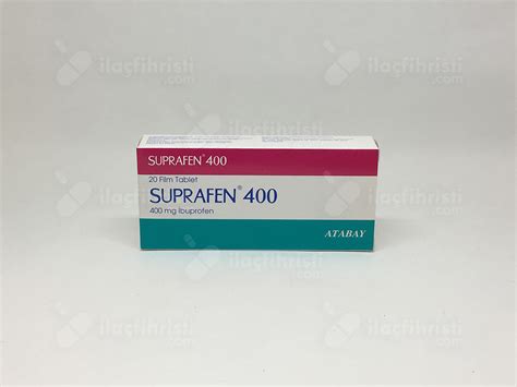 Atabay İlaç Suprafen 400 mg 20 Tablet