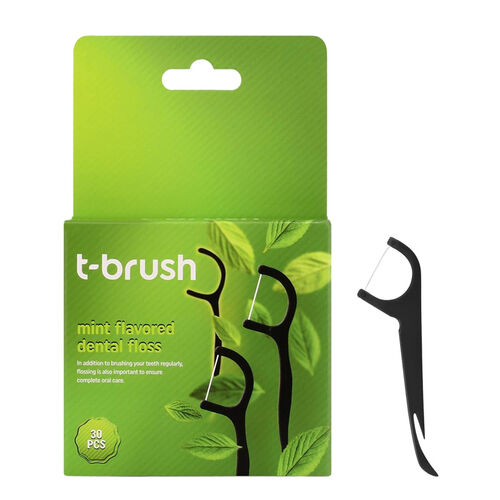 T-Brush Nane Tadı İçerikli Kürdanlı Diş İpi 30 adet
