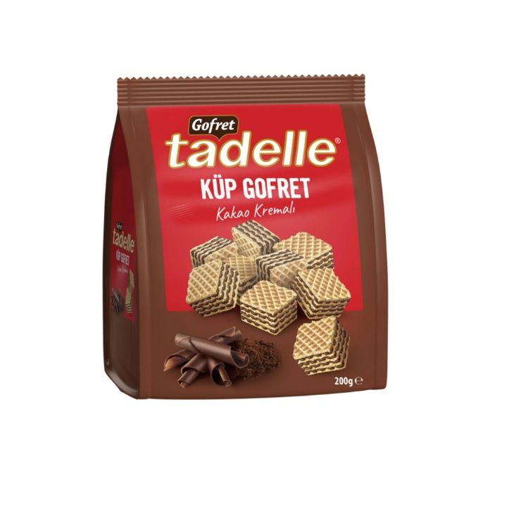 Tadelle Gofret Küp Kakao Kremalı 200 Gr