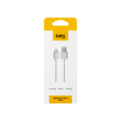 Taks iPhone Şarj Kablosu Beyaz (100 cm) - Taks ürünü