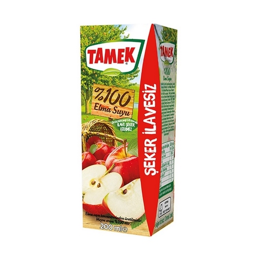 Tamek M.Suyu Tamek Elma Nektarı %100 200 ml