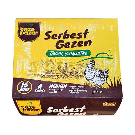 Tazepazar Gezen Tavuk Yumurtası 15'li
