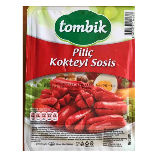 Tombik piliç sosis – 500gr - Tombik ürünü