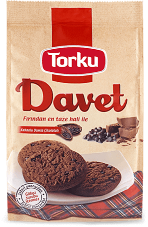 Torku Davet Kakaolu Damla Çikolatalı Bisküvi 130 gr