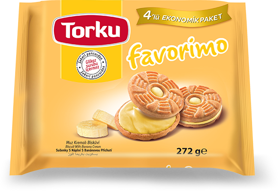 Torku Favorimo Muz Kremalı Bisküvi 4x68 gr