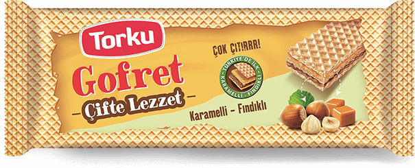Torku Gofret Karamel-Fındık Kremalı 142 gr
