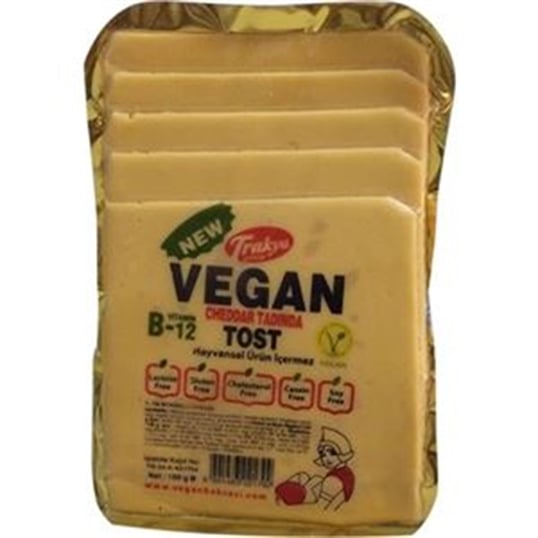 Trakya Çiftliği Vegan Cheddar 100 Gr Dilimli - Trakya Çiftliği ürünü