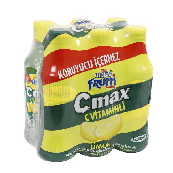 Uludağ Frutti C Max Limon Aromalı 6x200 ml Çoklu Paket