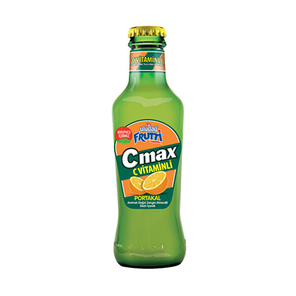 Uludağ Frutti C Max Portakal Aromalı 200 ml Cam Şişe