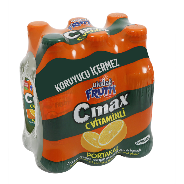 Uludağ Frutti C Max Portakal Aromalı 6x200 ml Çoklu Paket
