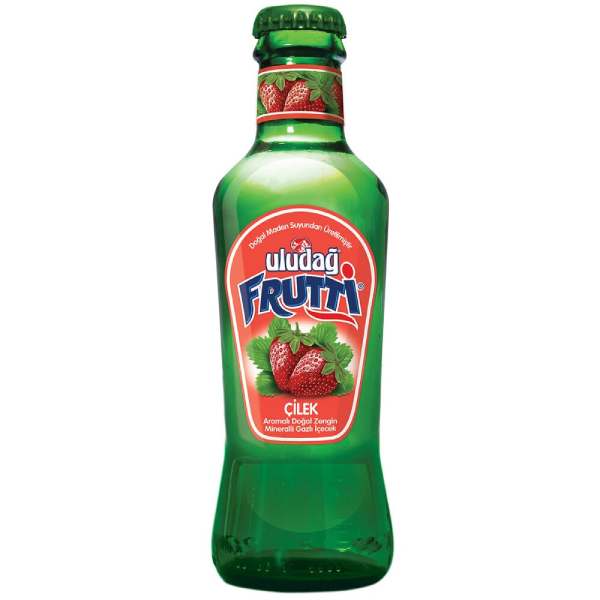 Uludağ Frutti Çilek Aromalı 200 ml Cam Şişe