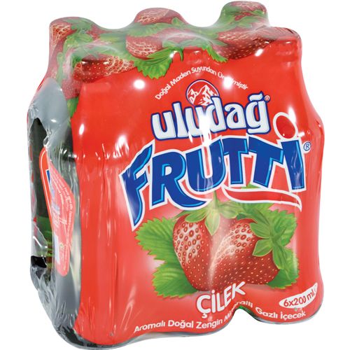 Uludağ Frutti Çilekli 200 ml (6 Adet)
