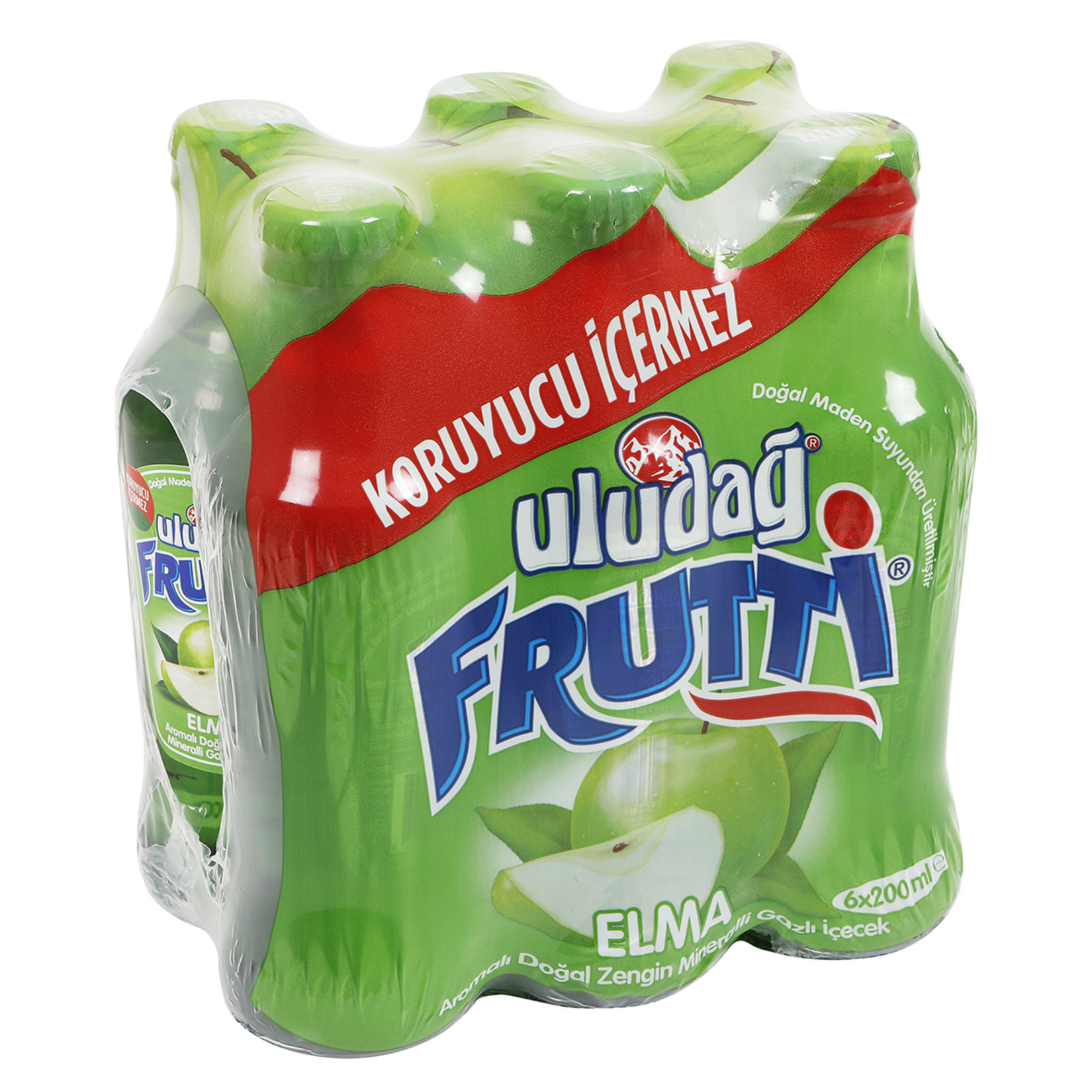 Uludağ Frutti Elma Aromalı 6x200 ml Çoklu Paket