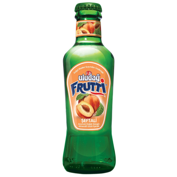 Uludağ Frutti Şeftali Aromalı 200 ml Cam Şişe