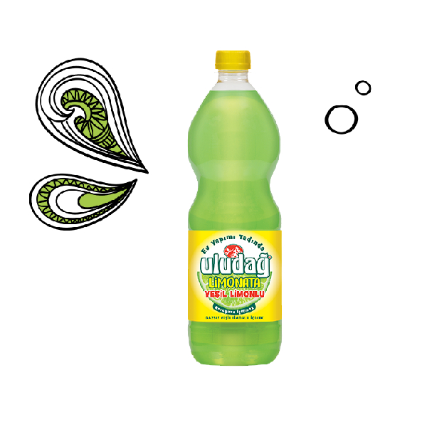 Uludağ Limonata Yeşil Limonlu 1 L Pet Şişe
