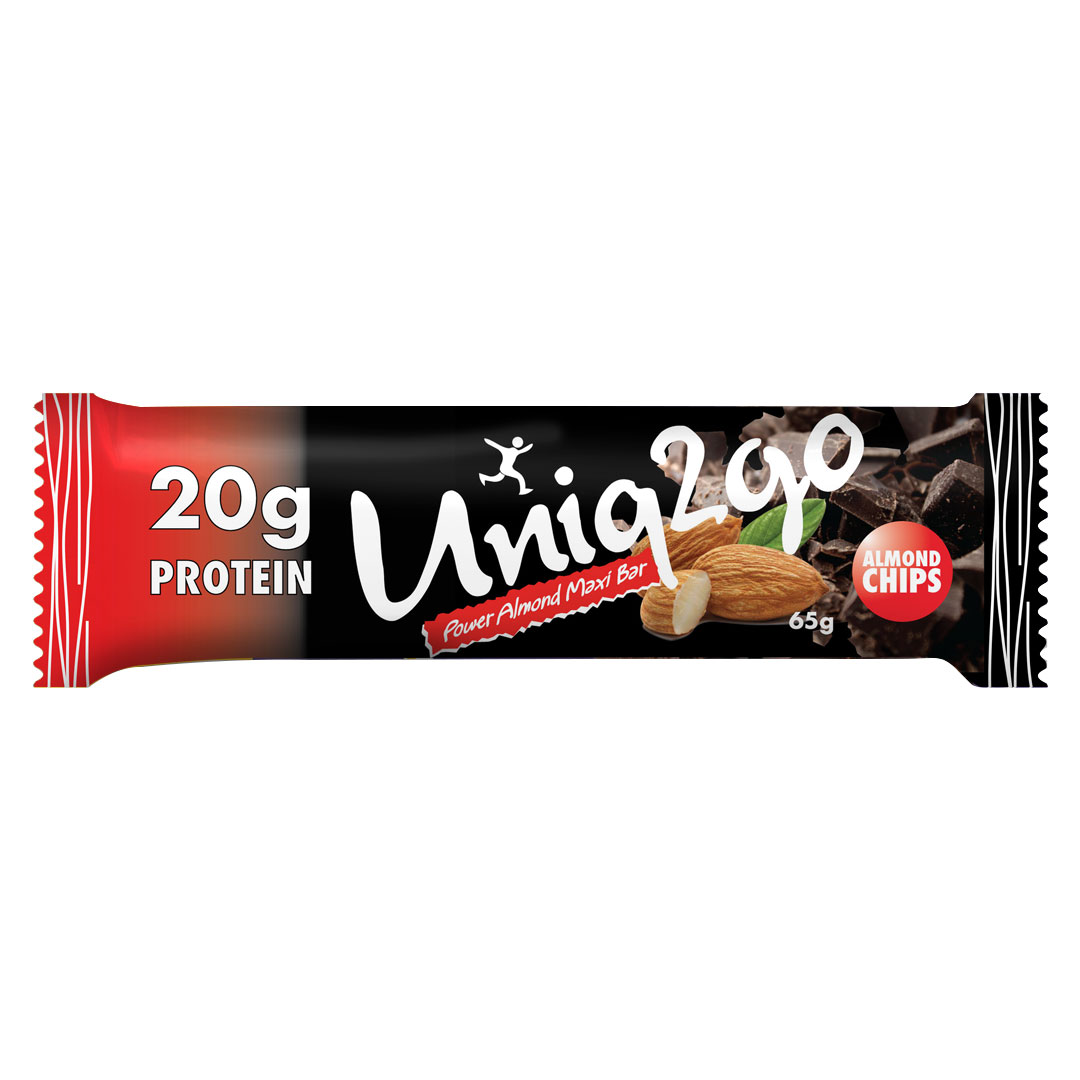 Uniq2go Power Bademli Protein Maxi Bar (65 gr) - Uniq2go ürünü