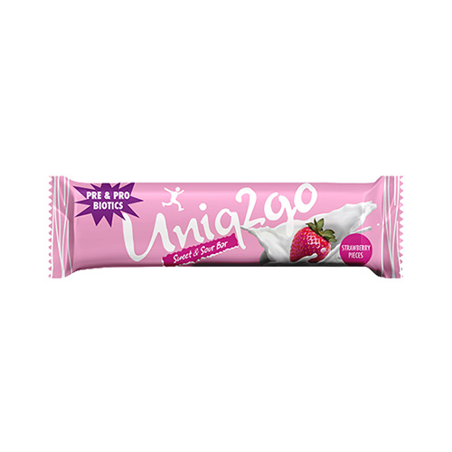 Uniq2go Sweet & Sour Çilekli Probiyotik Protein Bar (38 g) - Uniq2go ürünü